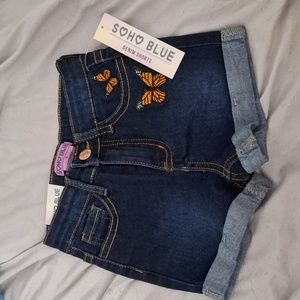 👧 Lil Girls Shorts, Soho Blue, Denim Blue